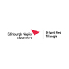 Edinburgh Napier University Bright Red Triangle Business Hub Logo